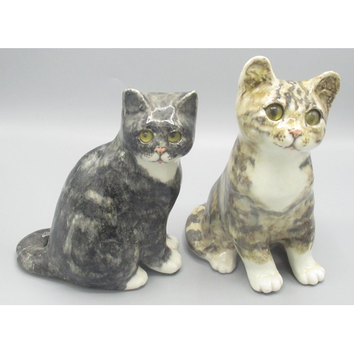 1272 - Two Winstanley Cats, painted on base 