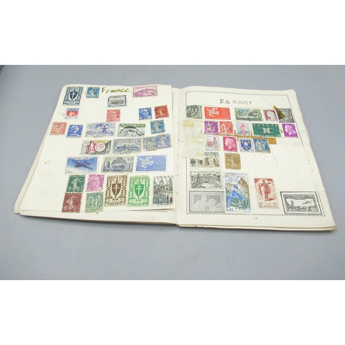 805 - Mixed collection of GB and International stamps and FDC inc. 7 stamp albums, 2 Royal Mail FDC folder... 