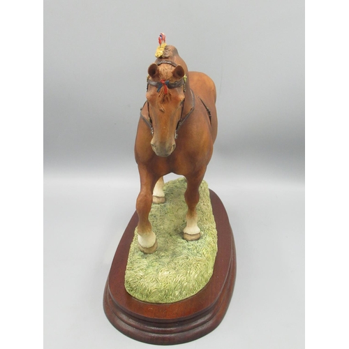 828 - Border Fine Arts limited edition horse Suffolk Stallion, 445/950, modelled by Anne Wall, with certif... 