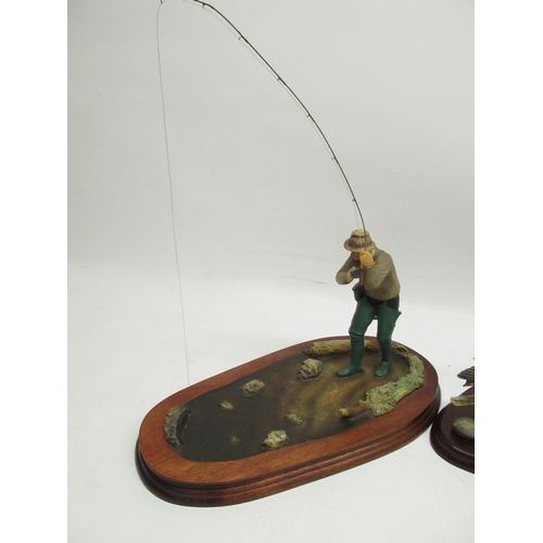 829 - Border Fine Arts, Nearly There (Trout fisherman) by Ray Ayres, Limited Edition 497/1750 and Sunny Af... 