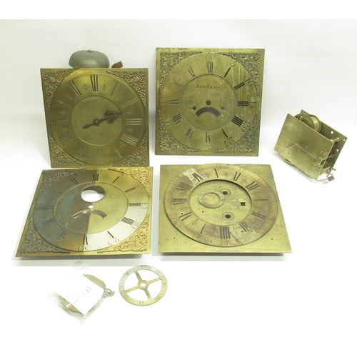 339 - Waddington de Chorley, C19th 30 hour longcase clock movement, 11 1/4