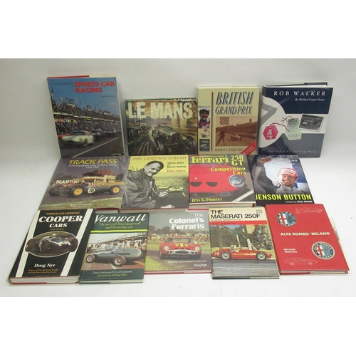 1283 - Collection of various automotive books incl. Ferrari, Racing, Alfa Romeo, Le Mans, etc. (41)