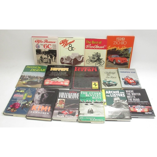 1283 - Collection of various automotive books incl. Ferrari, Racing, Alfa Romeo, Le Mans, etc. (41)