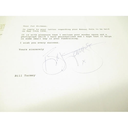 1286 - Collection of signed letters (some auto-pen) from Eamonn Holmes, Bill Tarmey, Eileen Derbyshire, Jer... 