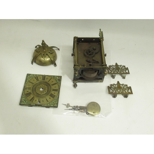 347 - Winterhalder & Hofmeier - Matthews Dublin - C19th/C20th brass lantern clock timepiece, 4