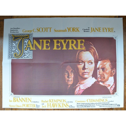128 - Collection of vintage movie quad posters to include Nicholas And Alexandra, Jane Eyre, Mary Queen Of... 