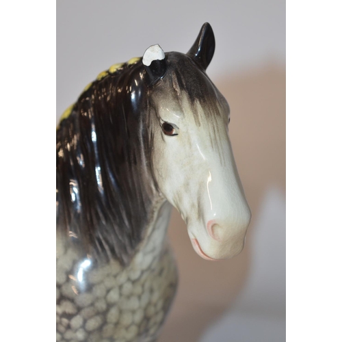 118 - Six ceramic Beswick horses. 3 in undamaged condition, 3 with damage/repairs (see photos)