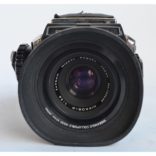 122 - Bronica Zenza medium format camera with Nikkor-P 75mm lens