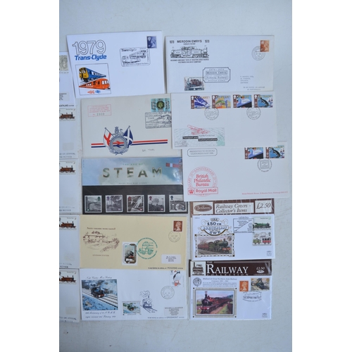 947 - Collection of British Railways stamps, first day and commemorative covers, 2 identical and complete ... 