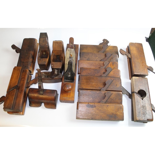 1306 - Large collection of vintage Beading and Moulding Planes and a Sargent Jack Plane.