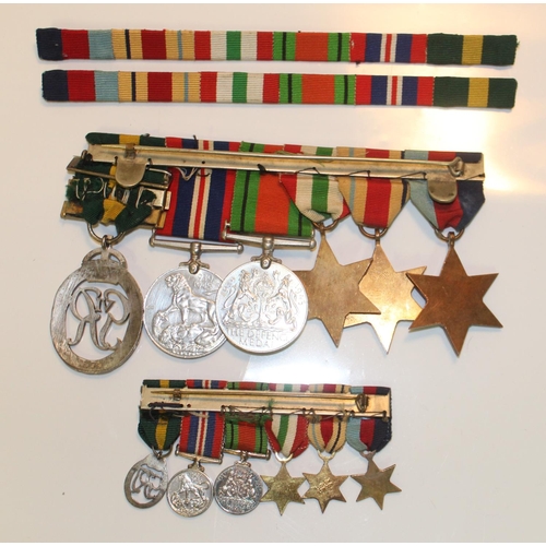 221 - Group of WWII Medals (Unknown Recipient). 1939-45 Star, Africa Star, Italy Star, Defence Medal, War ... 