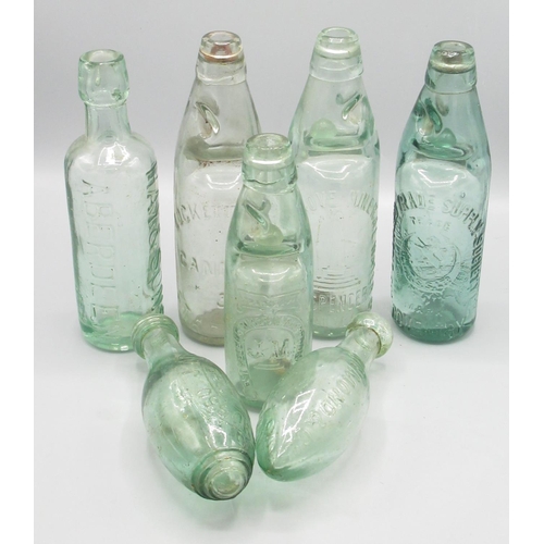 1348 - Six glass bottles from Hay & Sons of Aberdeen, Lockett & Sons Cannock & Aberdeen, The Licensed Trade... 