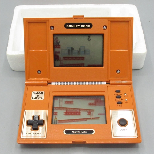 1340 - Nintendo Game & Watch Multi-Screen Donkey Kong, untested, front catch broken