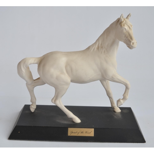 188 - Two Royal Doulton ceramic horse figurines to include Desert Orchid and Spirit Of The Wind, both fixe... 