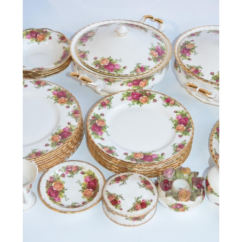 205 - Collection of Royal Albert Old Country Roses tableware, approx 50 pieces