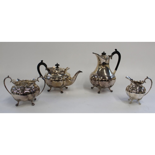 427 - Four piece silver plated tea and coffee set