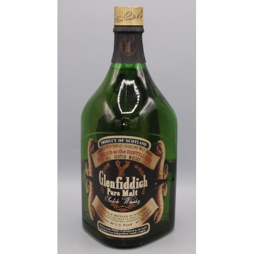 1287 - Glenfiddich Pure Malt Scotch Whisky, Distilled & Bottled in Scotland, in bottle with handle, 2ltrs 8... 