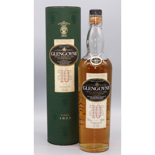 1292 - Glengoyne 10 Single Highland Scotch Whisky, 70cl 40%vol, in tube 1btl