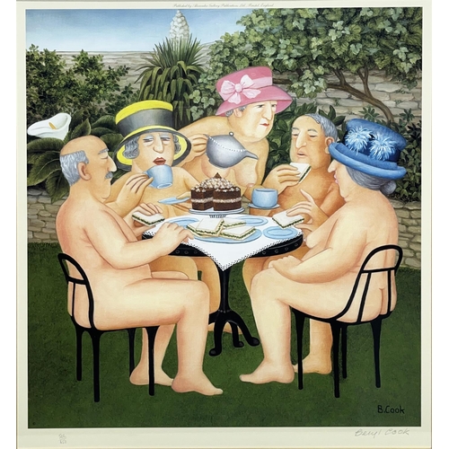 1351 - Beryl Cook (British 1926-2008): 'Tea In The Garden' ltd.ed colour print by Alexander Gallery Publica... 