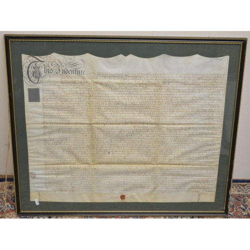 1332 - George 111 Indenture on velum, dated 1767, between James Lees of Ashton Under Lime in the County of ... 