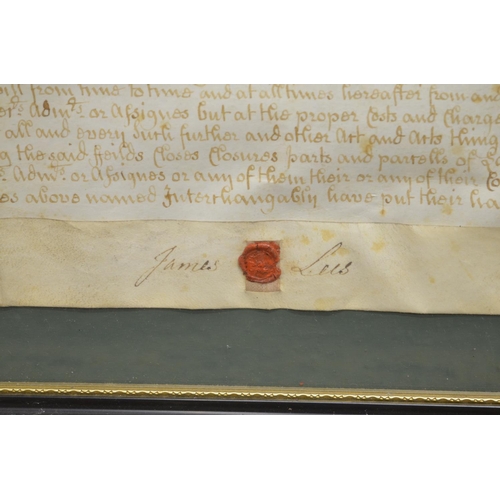 1332 - George 111 Indenture on velum, dated 1767, between James Lees of Ashton Under Lime in the County of ... 