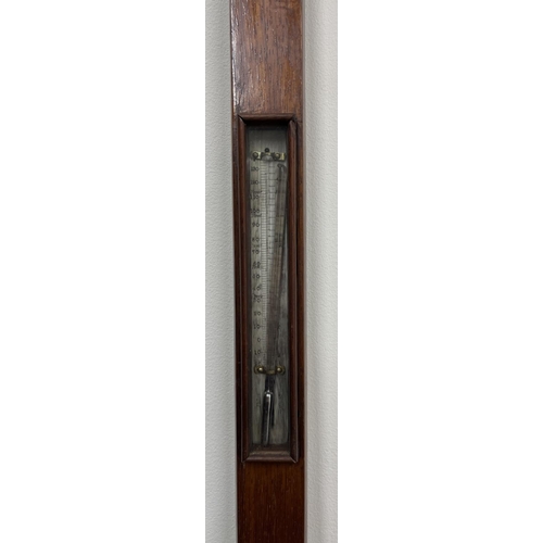 1243 - Cameron & Blakeney Glasgow & Sunderland - Victorian rosewood marine stick barometer, the arched and ... 