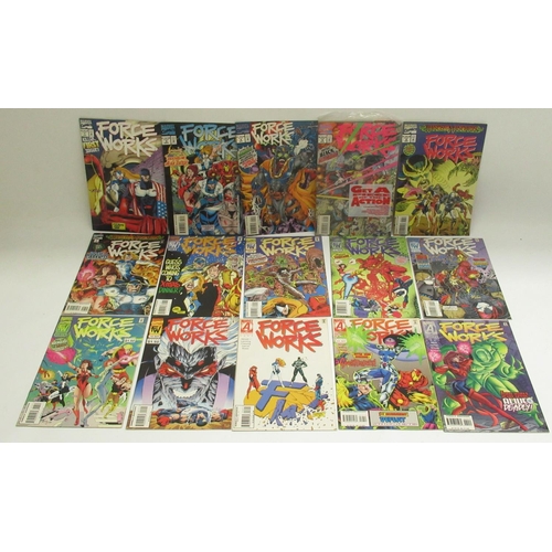 388 - Marvels Force Works (1994-1996) #1, 3-10, 12, 13, 15, 16, 17 & 20 (15)