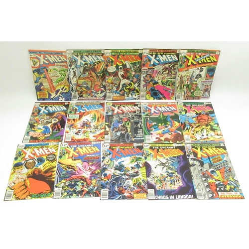 391 - Marvels X-Men – X-Men/Uncanny X-Men Vol.1 (1963-1981) #93, 108, 109, 110-120 & 122-141, Uncanny X-Me...