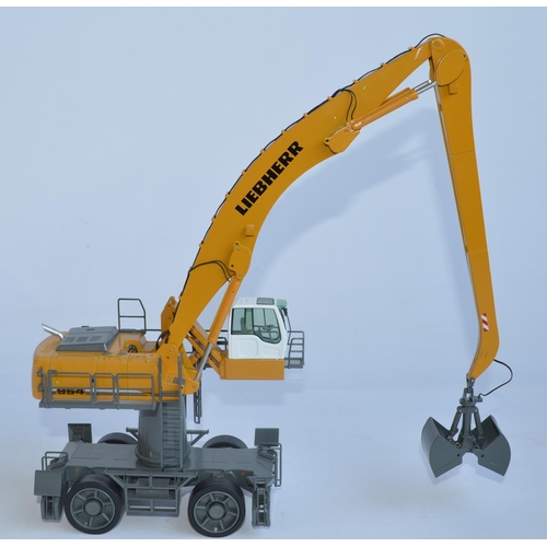 4 - Boxed highly detailed NZG 1/50 scale diecast Liebherr A954C Litronic High Rise Material Handler (Art... 