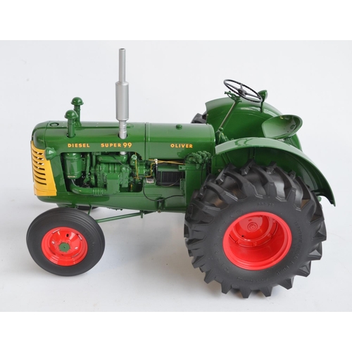 38 - Franklin Mint 1/12 scale highly detailed Oliver Super 99 Tractor model. Overall condition would be n... 