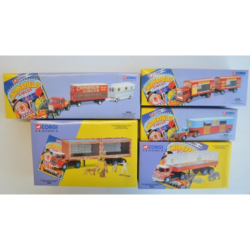 63 - Five boxed limited edition 1/50 scale Corgi Chipperfields Circus diecast model sets to include 11201... 