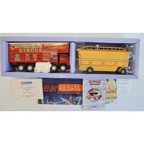 64 - Five boxed limited edition 1/50 scale Corgi Chipperfields Circus diecast model sets to include 97896... 