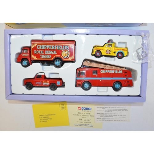 65 - Eight boxed limited edition 1/50 scale Corgi Chipperfields Circus diecast model sets to include 9788... 