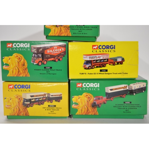 67 - Six boxed limited edition 1/50 scale Corgi Classics Showman's Range diecast model sets to include 31... 