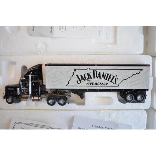 70 - Five boxed distillery themed diecast American truck models (mostly 1/58 scale) from Matchbox Collect... 