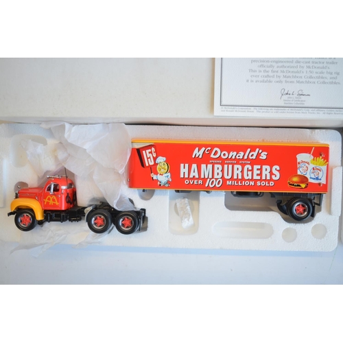 71 - Five boxed diecast truck models from Matchbox Collectibles to include Matchbox Collectibles KS187SA-... 