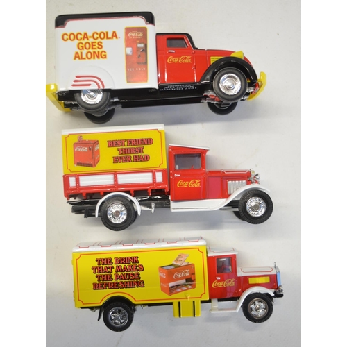 79 - Six boxed Coca-Cola themed diecast model vehicles from Matchbox Collectibles to include YYM96505-YYM... 