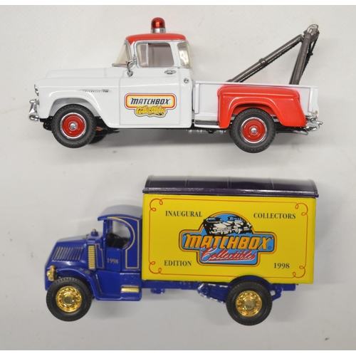 82 - Five boxed Matchbox themed/special edition collectors diecast model vehicles from Matchbox Collectib... 