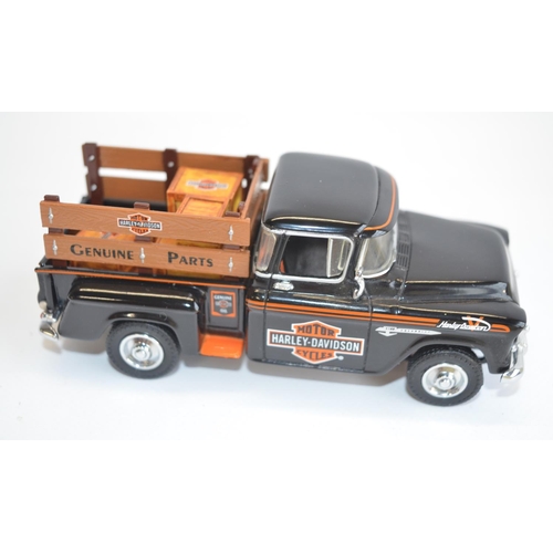 83 - Six Matchbox Collectibles classic American pick-up trucks, YIS01-M to 06M to include Harley Davidson... 