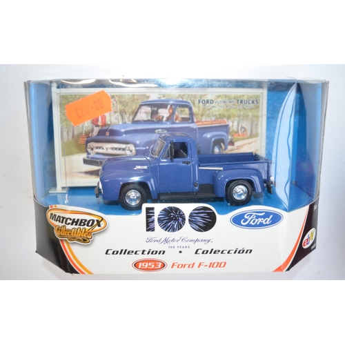 84 - Eight Matchbox Collectibles classic American pick-up trucks to include YYM38038-42 inclusive, YRS05/... 