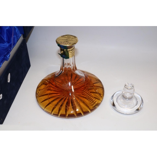268 - 'The QE2 Glencairn Crystal Decanter' containing Auchentoshan Single Malt Scotch Whisky, Aged 12 Year... 