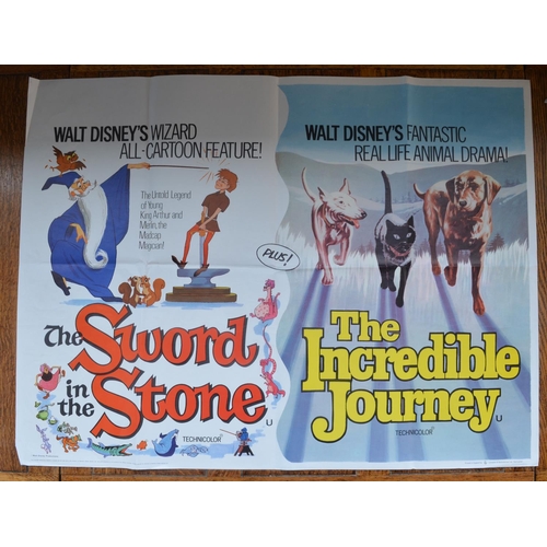 552 - Collection of vintage children's movie quad posters to include Charlotte's Web, The Belstone Fox, To... 