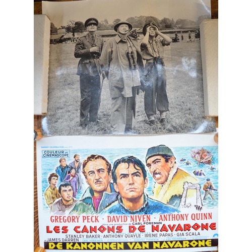 565 - Six small vintage foreign release movie posters, all approx W35xH54cm, a large photograph of Winston... 