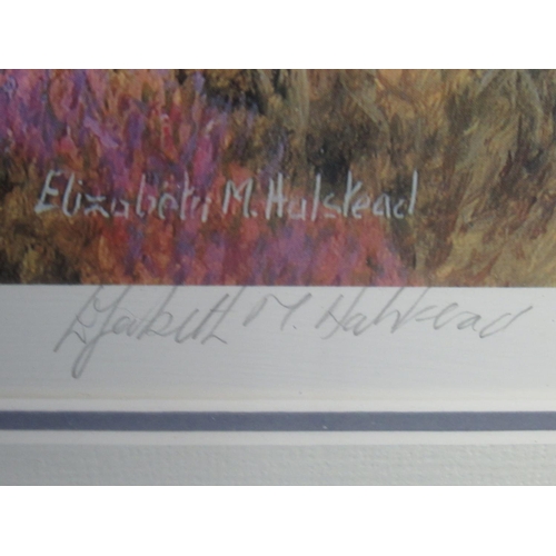 596 - Elizabeth M Halstead (British C20th); 'Deep Purple', ltd.ed. colour print, signed, titled and number... 