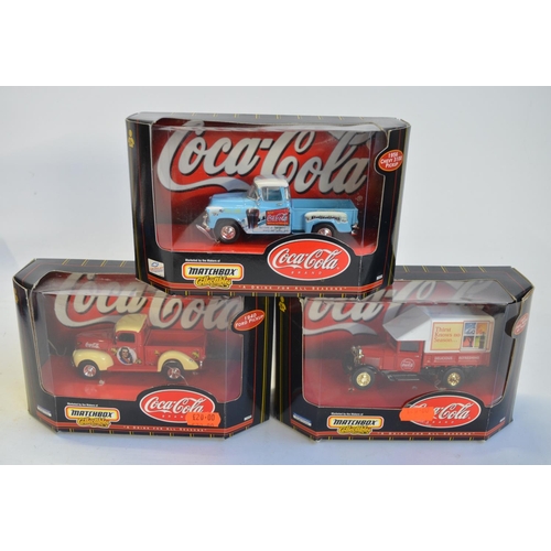 106 - Ten boxed Matchbox Collectibles Coca-Cola themed diecast vehicle models/multi-model sets to include ... 