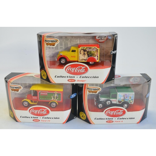 106 - Ten boxed Matchbox Collectibles Coca-Cola themed diecast vehicle models/multi-model sets to include ... 