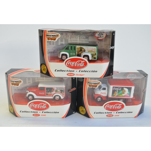 106 - Ten boxed Matchbox Collectibles Coca-Cola themed diecast vehicle models/multi-model sets to include ... 