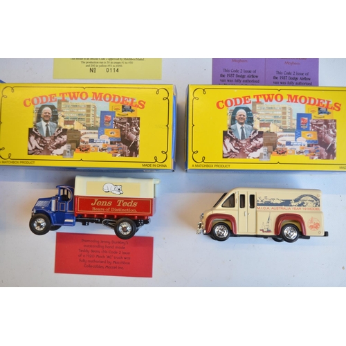 110 - Thirteen boxed Matchbox Models Of Yesteryear Code 2 diecast model vehicles, 8 with code 2 CoA's and ... 