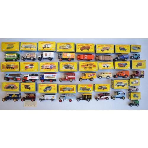 111 - Twenty five boxed Matchbox Models Of Yesteryear Code 2 diecast model vehicles, all in at least near ... 