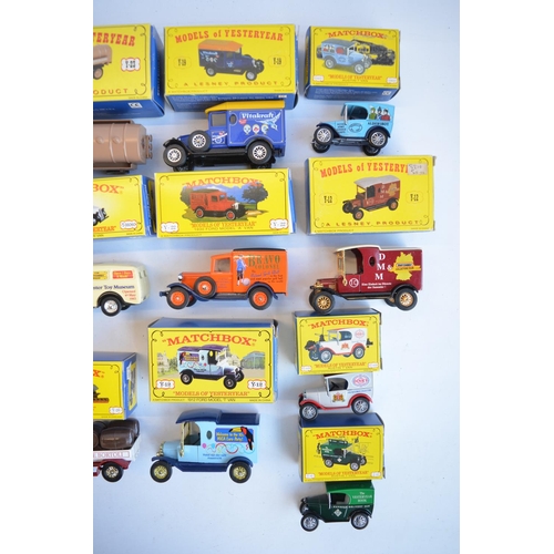 111 - Twenty five boxed Matchbox Models Of Yesteryear Code 2 diecast model vehicles, all in at least near ... 